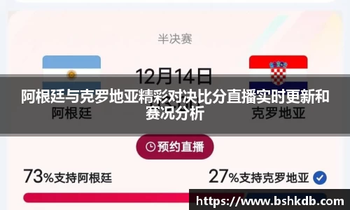 阿根廷与克罗地亚精彩对决比分直播实时更新和赛况分析